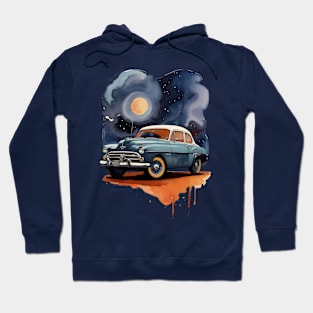 Watercolor Vintage Automobile Hoodie